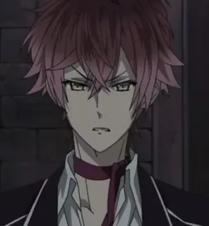 😡 4a8dcae4 Anime, Masculino, Enojado, Vampiro, Gótico, Sakimaki whatsapp sticker