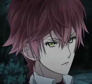 😊 95afdd56 Ayato Sakamaki Diabolik Lovers anime, vampiro, pelo rojo, masculino, personaje, Diabolik Lovers, Ayato Sakamaki whatsapp sticker