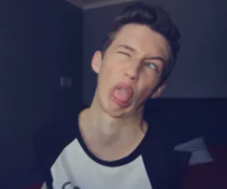 ☁ ff0cfcb9 คน, ขยิบตา, แลบลิ้น, สีหน้า, วัยรุ่น telegram sticker