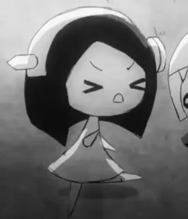 🖤 14fc4080 cartoon, character, angry, illustration, drawing, anime telegram sticker