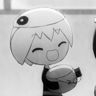 🖤 283d749e cartoon, anime, character, kawaii, cute, art telegram sticker