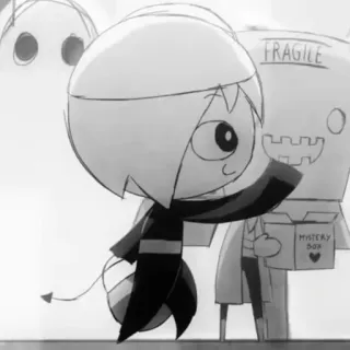 🖤 a028f277 FRAGILE
MYSTERY BOX cartoon, anime, manga, monster, illustration telegram sticker
