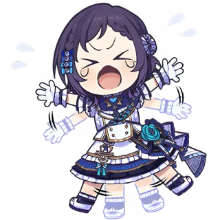 😭 315bde50 Anime, Chibi, Menangis, Gadis, Kartun telegram sticker