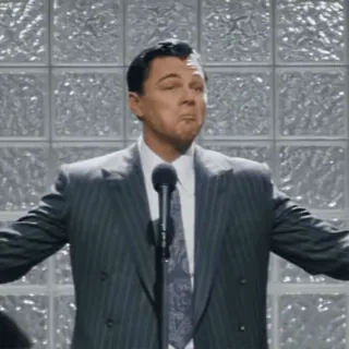 👀 aaf19a26 Leonardo DiCaprio Meme, Leonardo DiCaprio, Applausi, Festa, Party telegram sticker