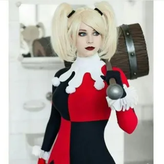 😕 ff04442e Harley Quinn Harley Quinn, Cosplay, DC Comics, Złoczyńca, Młot, Błazen telegram sticker