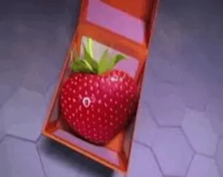 🍓 f2a8e295 aardbei, fruit, doos, rood, hart telegram sticker