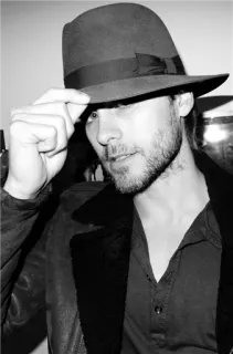 🤠 763c1d5e ผู้ชาย, หมวก, หมวกสักหลาด, ภาพเหมือน, คน, แฟชั่น, สไตล์ telegram sticker