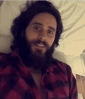 😀 d2be444c Jared Leto บุคคล, ผู้ชาย, นักแสดง, ภาพเหมือน, คนดัง telegram sticker