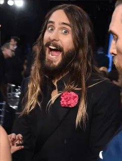 😃 fce87ce3 Jared Leto นักแสดง, คนดัง, ภาพเหมือน, ผู้ชาย telegram sticker