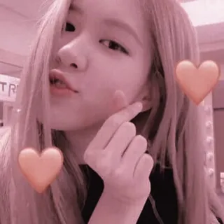 💓 67be53ed Rose, Mädchen, Kpop, Sänger, Herzen, Rosa telegram sticker