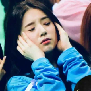 😴 34f597db woman, face, eyes closed, resting, person, portrait telegram sticker