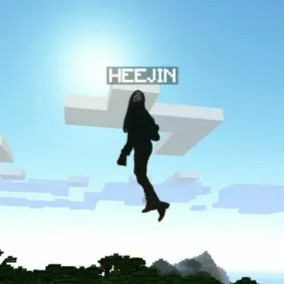 🦋 97717088 HEEJIN Minecraft, Heejin, game, sky, cloud telegram sticker