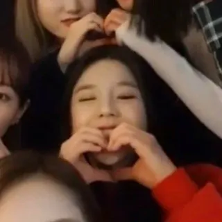 🥺 fcba4617 people, group, heart, asian, korean, smile, happy telegram sticker