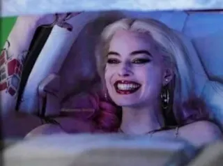 😂 76c777c9 Harley Quinn Harley Quinn, Margot Robbie, DC Comics, penjahat, antihero telegram sticker