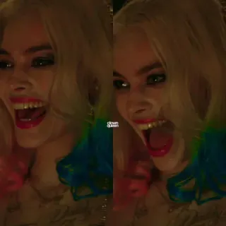 😂 35d18096 Harley Quinn Clown Queen harley quinn, villano, dc comics, payaso, reina whatsapp sticker