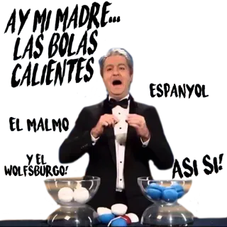 😯 169e9664 LAS BOLAS CALIENTES 搞笑, 喜剧, 幽默, 西班牙语, 娱乐 whatsapp sticker