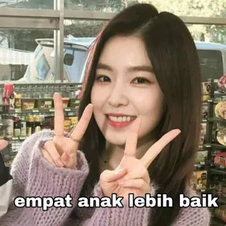 😃 a275a91d empat anak lebih baik 女性, 名人, 美女, 印尼, 贴纸 telegram sticker