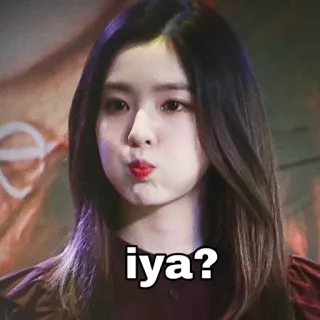 😳 e528e83b iya? 女人, 脸, 表情, 问题, 马来语 telegram sticker