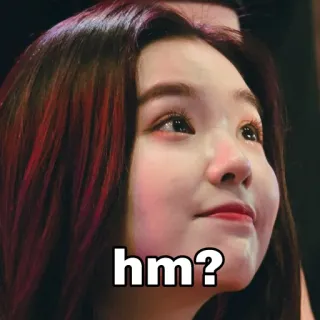 😉 f0a02e93 hm? 嗯, 问题, 女人, 脸, 思考, 考虑 telegram sticker