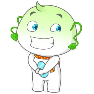 😁 ea314f27 만화, 캐릭터, 귀여운, 스티커, 식물, 친근한 telegram sticker