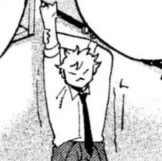 🛹 7b7fed99 Аниме, Персонаж, Манга, Офис, Галстук, Мультфильм telegram sticker