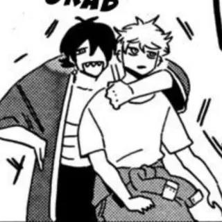 🛹 c9beb574 Аниме, Манга, Персонаж, Друзья telegram sticker