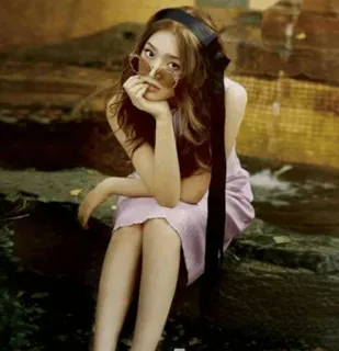 💮 e3b85b3b femme, fille, portrait, lunettes de soleil, mode, style whatsapp sticker