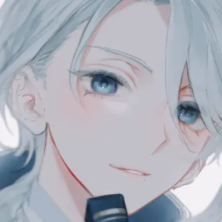 ☺️ 3d6bb5ca 动漫, 肖像, 插画, 角色, 漫画, 艺术作品 telegram sticker