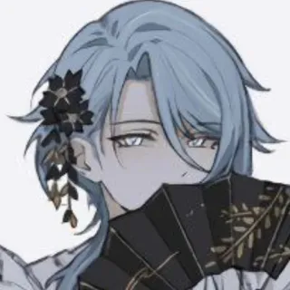 ☺️ 59ce21e0 Ayato Genshin Impact 动漫, 游戏, 同人, 绫人, 原神, 角色, 肖像 telegram sticker
