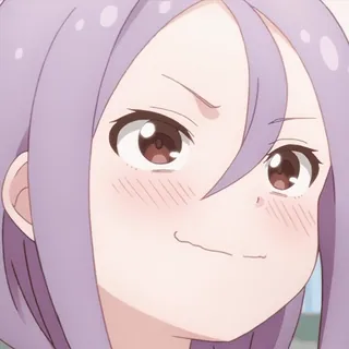 💢 352c781e anime, personaggio, ragazza, soddisfatta telegram sticker