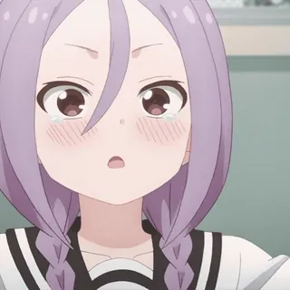 😤 8dda1d33 ragazza anime, piangendo, carino, emotivo, arrabbiato telegram sticker