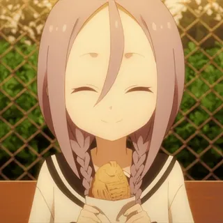 😋 fe9c845b Anime, Ragazza, Sorriso, Cibo, Taiyaki telegram sticker
