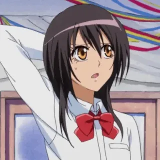 🍂 f24ba252 Misaki Ayuzawa Maid Sama! Anime, Maid, Uniforme scolaire, Femme, Mignon whatsapp sticker