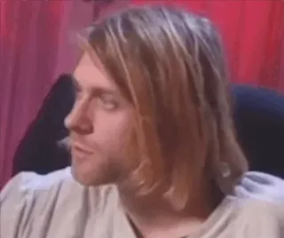 🙄 c8bdb98c Kurt Cobain เคิร์ต โคเบน, นักดนตรี, เนอร์วานา, ร็อก, กรันจ์, ยุค 90 telegram sticker