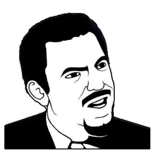 👽 39a3fcf1 meme, skeptic, expression, face, humor, sarcasm telegram sticker