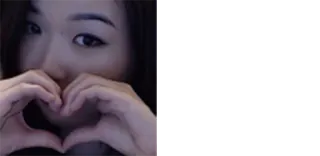 👽 cab828fc woman, heart, hands, love, gesture telegram sticker