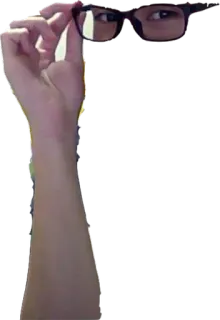 😎 96b18621 mano, gafas, persona, brazo, dedos telegram sticker