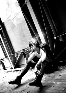 ☠ 1b768871 Rauchen, Zigarette, Person, Schwarzweiß, Tabak, Innenraum whatsapp sticker