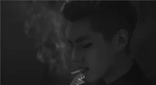 ☠ a43f9929 Zigarette, Rauchen, Person, Porträt, Schwarzweiß whatsapp sticker