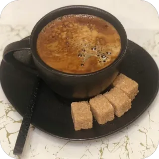 🫥 9e3131b7 café, boisson, boisson, tasse, sucre, sucre roux, café whatsapp sticker