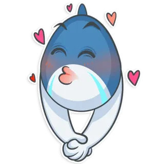 😘 d94999ac 動物, かわいい, ハート, 愛, 絵文字, キス telegram sticker