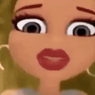 🤢 f8423979 boneka, kartun, wanita, makeup whatsapp sticker