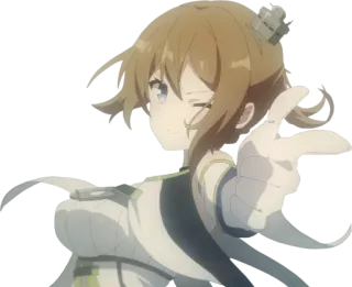 👈 8075243a アニメ, 女の子, 指差し telegram sticker