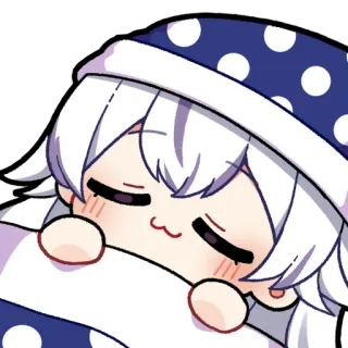 😴 d73b1e3c 졸린, 애니메이션, 만화, 귀여운, 피곤한, 낮잠, 밤 telegram sticker