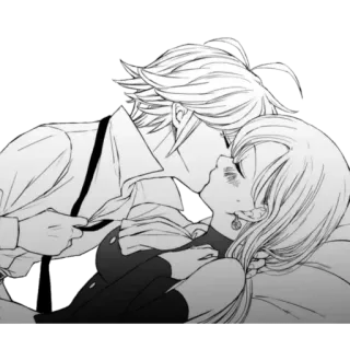 💕 6c22305a キス, 愛, ロマンス, カップル, アニメ telegram sticker