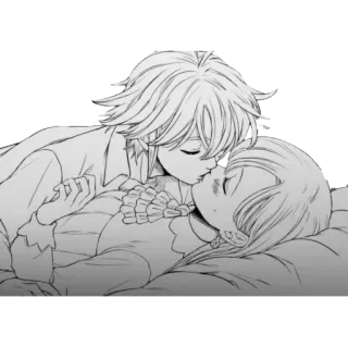 💕 776b548b キス, 愛, アニメ, 漫画, ロマンス telegram sticker