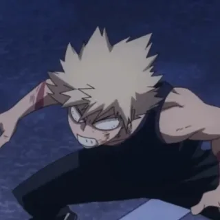 ☠ 9f4cadbc Bakugo Katsuki My Hero Academia Anime, My Hero Academia, Bakugo, Katsuki Bakugo, Marah, Karakter telegram sticker