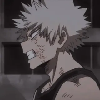 ☠ b89a84ca Katsuki Bakugo My Hero Academia Anime, Manga, My Hero Academia, Bakugo, Katsuki Bakugo, Marah, Karakter anime telegram sticker