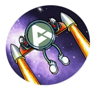 🚀 8fea50a1 moneda, cohete, espacio, dibujos animados, cripto, criptomoneda telegram sticker