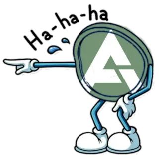 😂 a39266a6 Ha-ha-ha dibujo animado, risa, señalando, burla telegram sticker